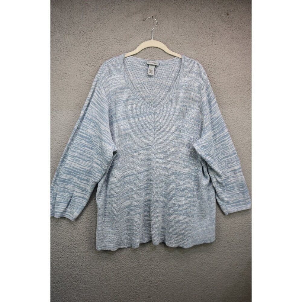Catherine's V-Neck Oversized Pullover Sweater-Size 2X